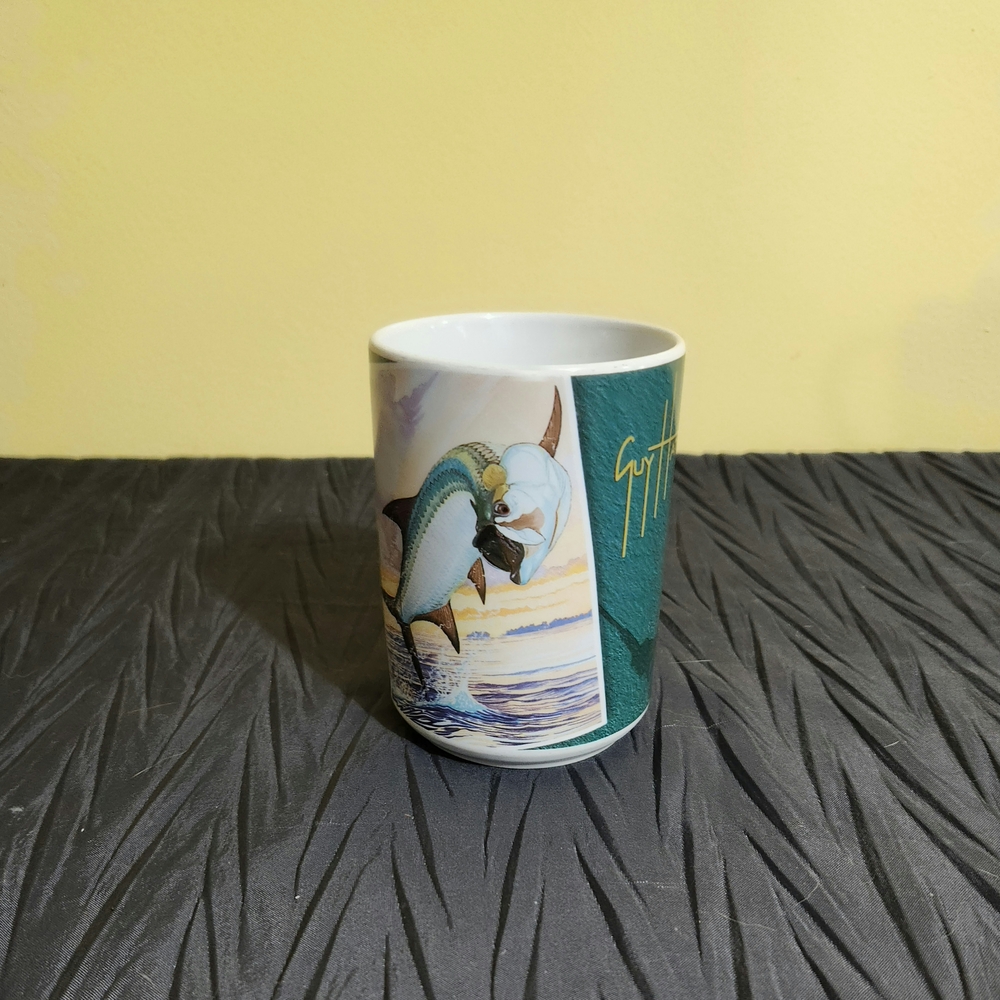 Guy Harvey White and Green Marlin Mug